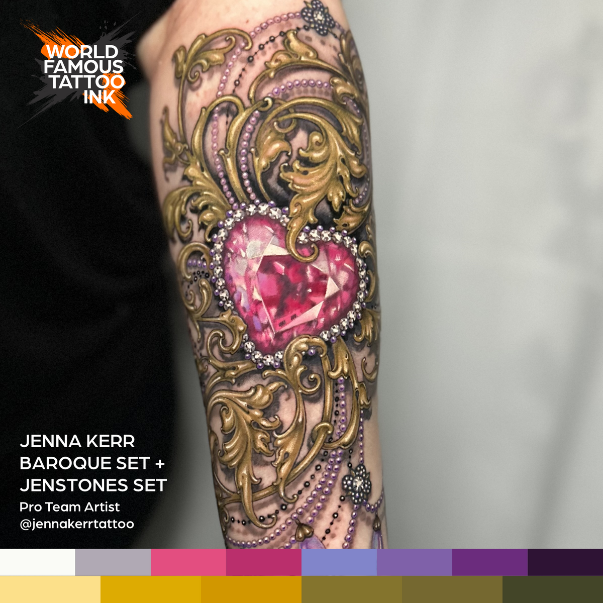 Jenna Kerr's Baroque Color Set | World Famous Tattoo Ink