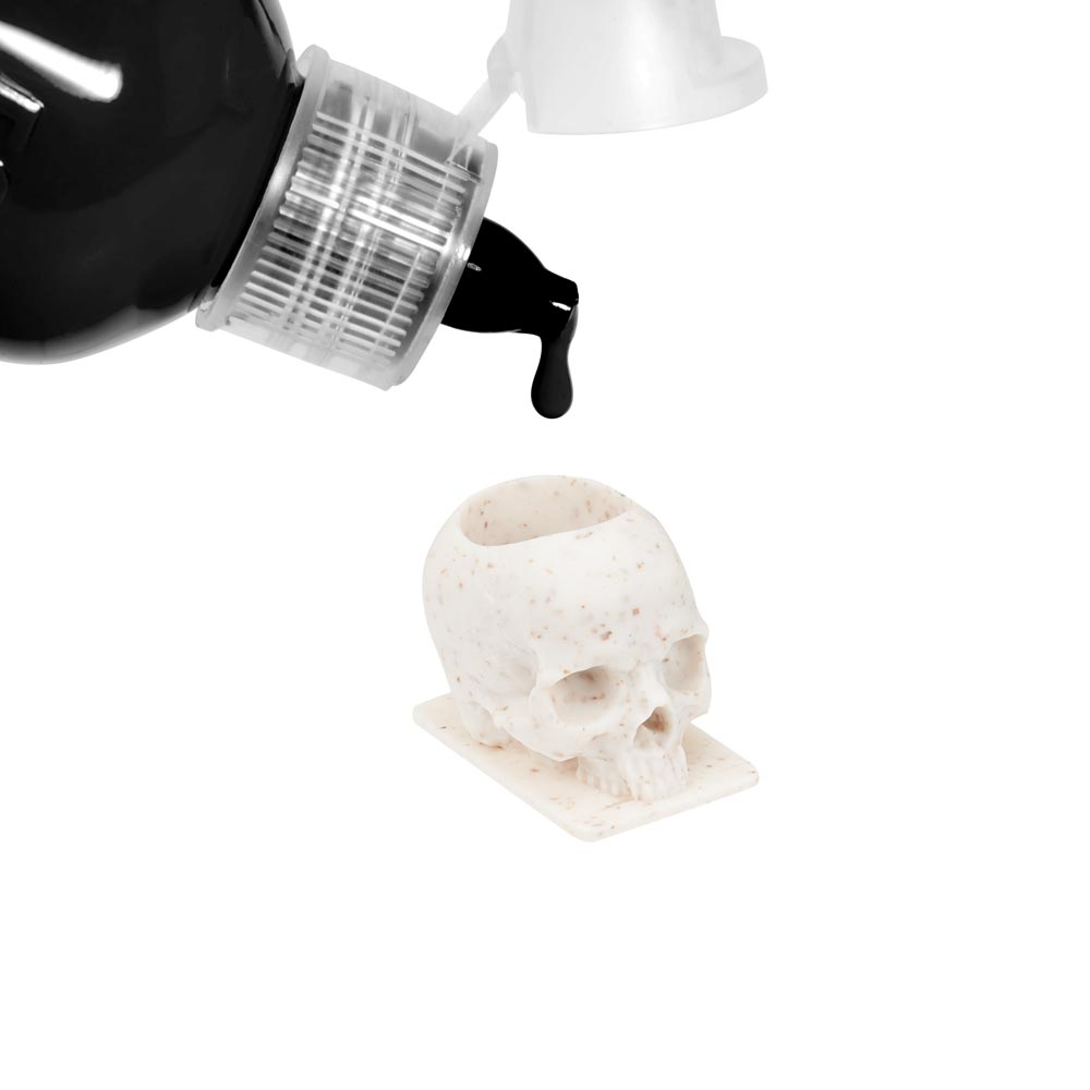 Saferly Skull Ink Caps — Size #16 (Large) — Bag of 200 - World Famous Tattoo Ink