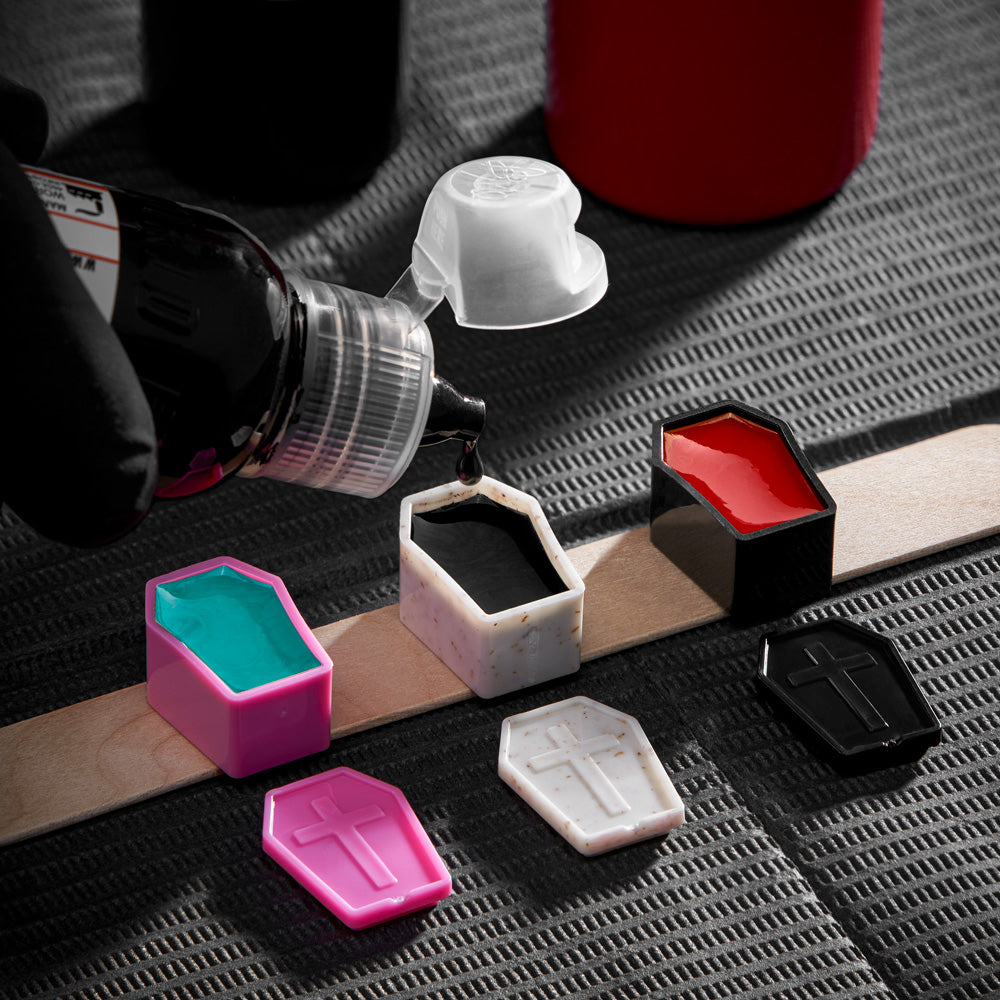 Saferly Coffin Ink Caps — #25 — Bag of 200 — Pick Color - World Famous Tattoo Ink