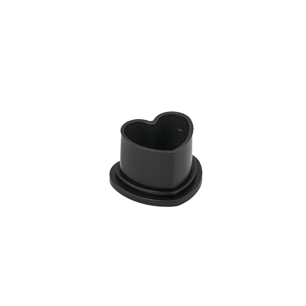 Saferly Heart Silicone Ink Caps — Pick Size and Color — Bag of 500 - World Famous Tattoo Ink