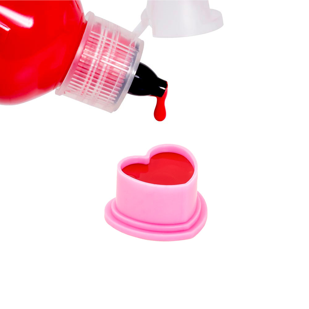 Saferly Heart Silicone Ink Caps — Pick Size and Color — Bag of 500 - World Famous Tattoo Ink