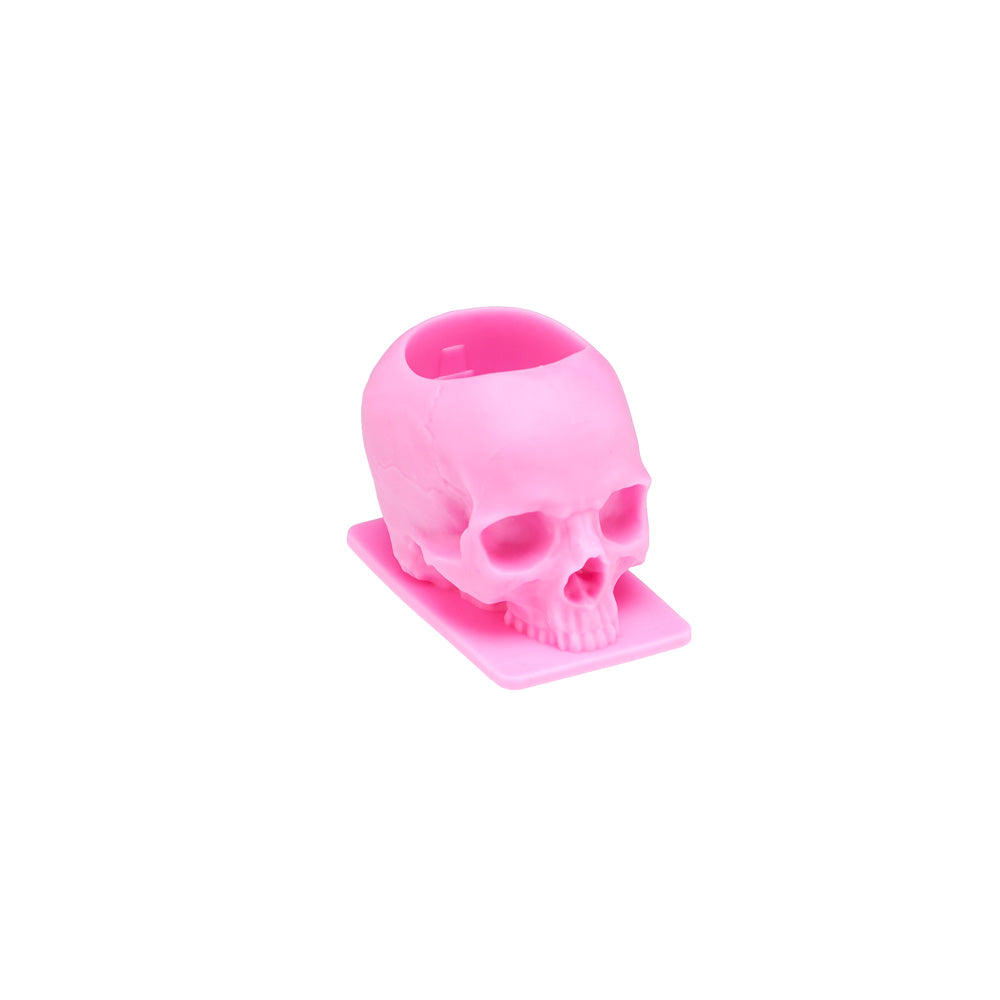 Saferly Skull Silicone Ink Caps —Size #16 (Large) — Bag of 200  — Pick Color - World Famous Tattoo Ink