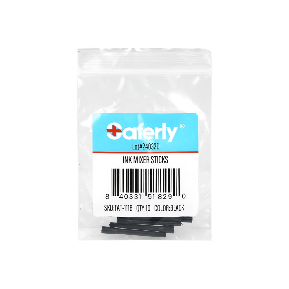 Saferly Ink Mixer Sticks — Bag of 10 - World Famous Tattoo Ink