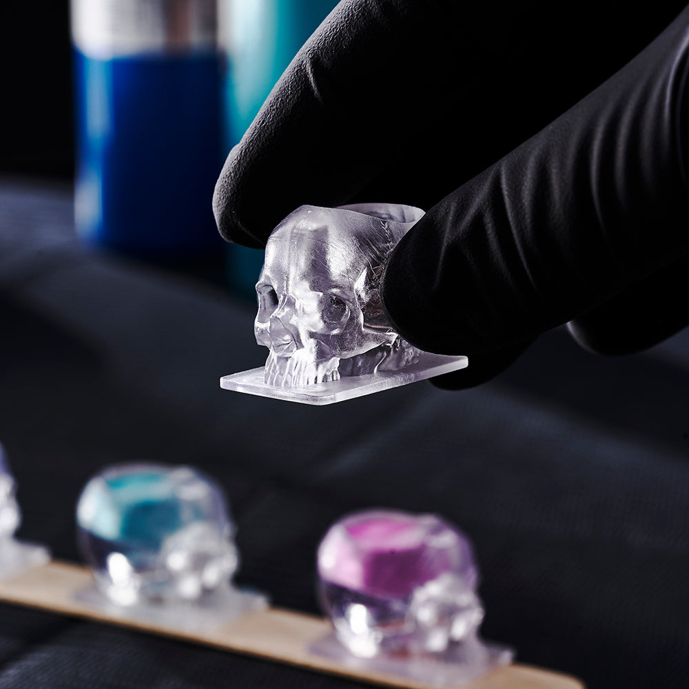 Saferly Skull Ink Caps — Size #16 (Large) — Bag of 200 - World Famous Tattoo Ink