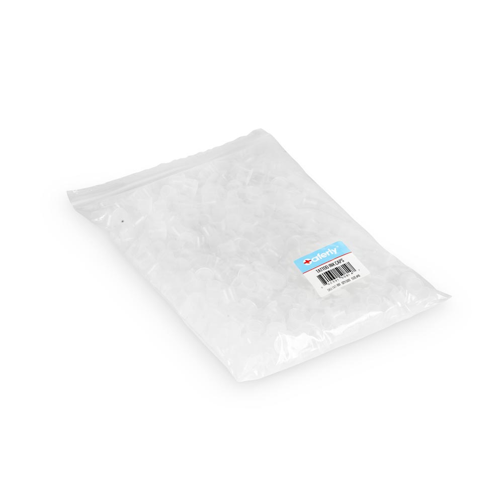 500 Saferly Ink Cups for Tattoo Ink — Pick Size - World Famous Tattoo Ink