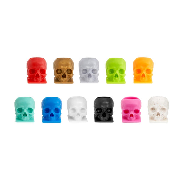 Saferly Skull Ink Caps — Size #16 (Large) — Bag of 200 - World Famous Tattoo Ink