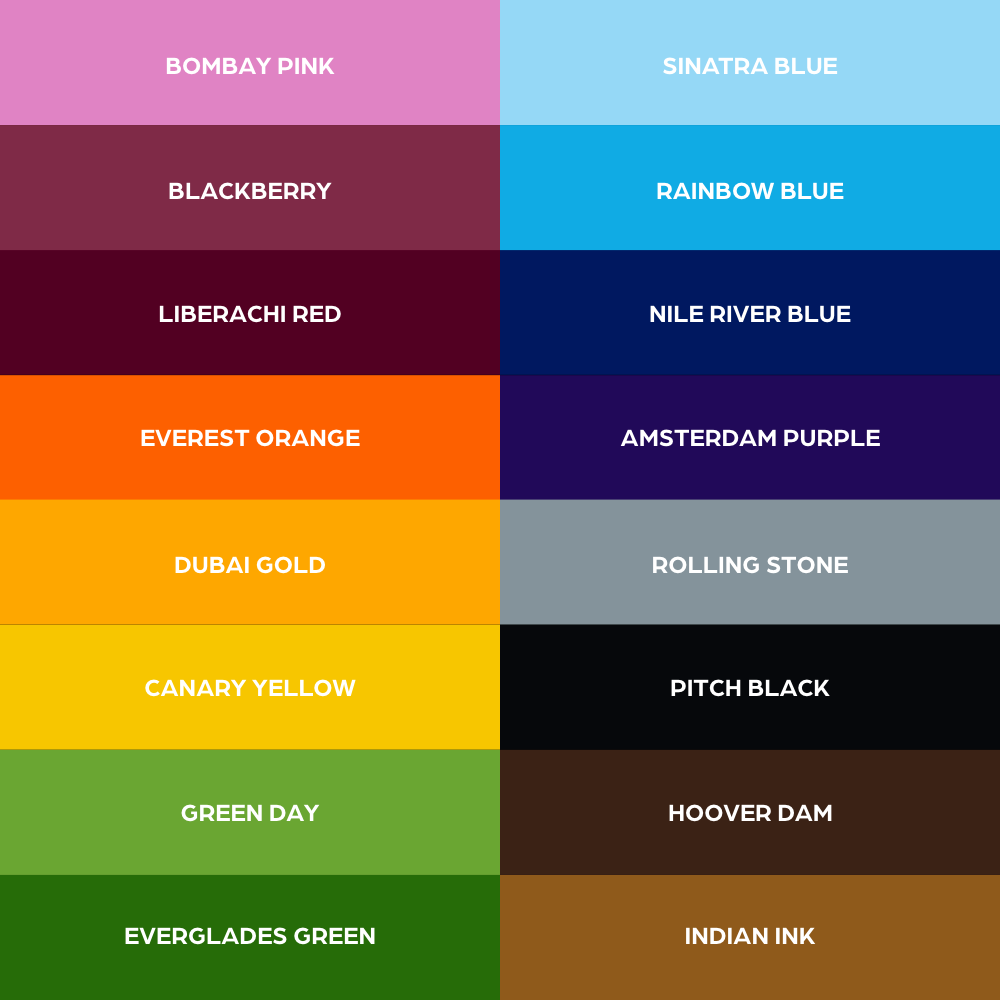 Worldm Famous Color World Famous 16 Color Ink Set #2 | World Famous Tattoo Ink