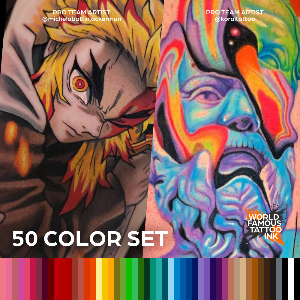 World Famous 50 Color 1oz Set | World Famous Tattoo Ink