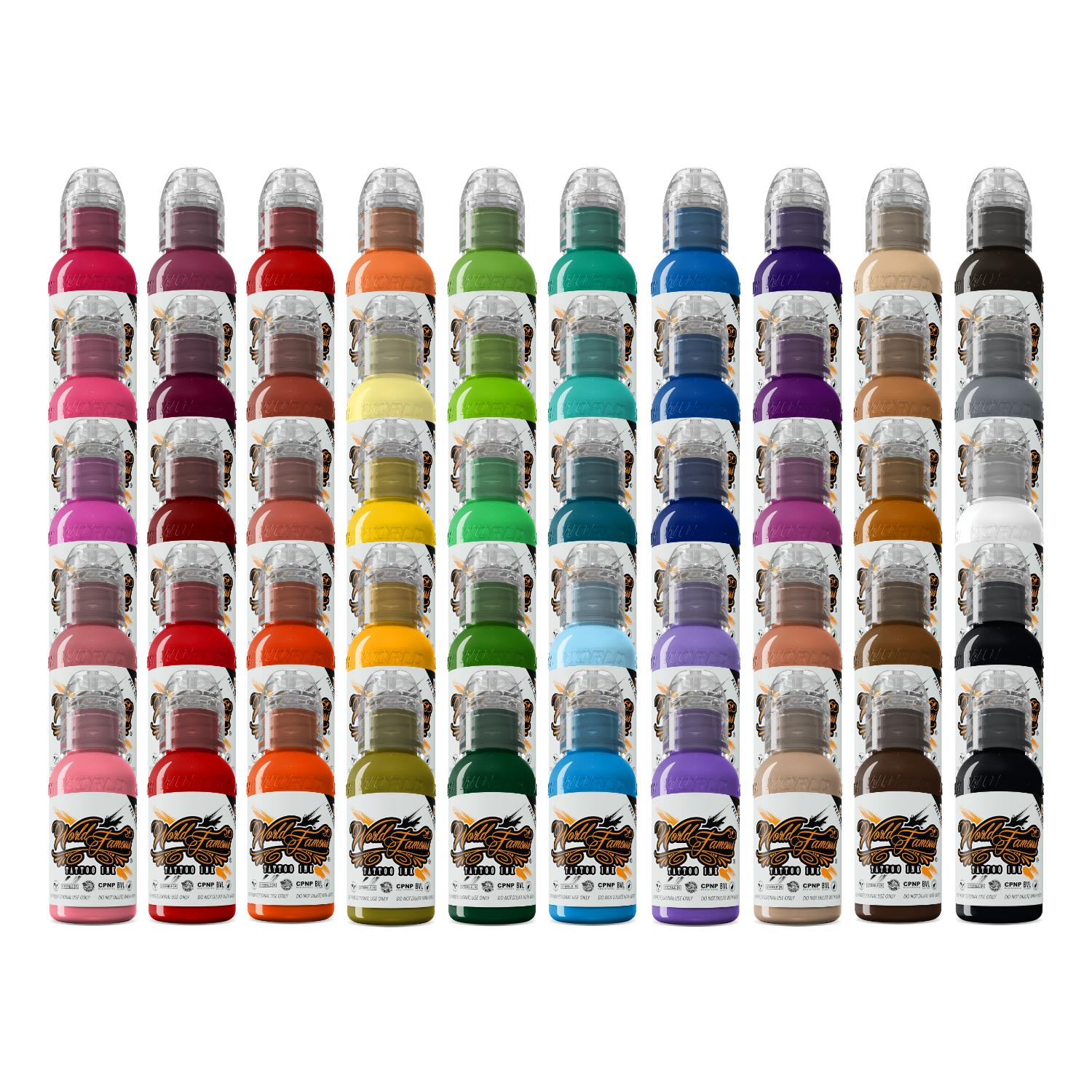 Worldm Famous Color World Famous 50 Color 1oz Set | World Famous Tattoo Ink