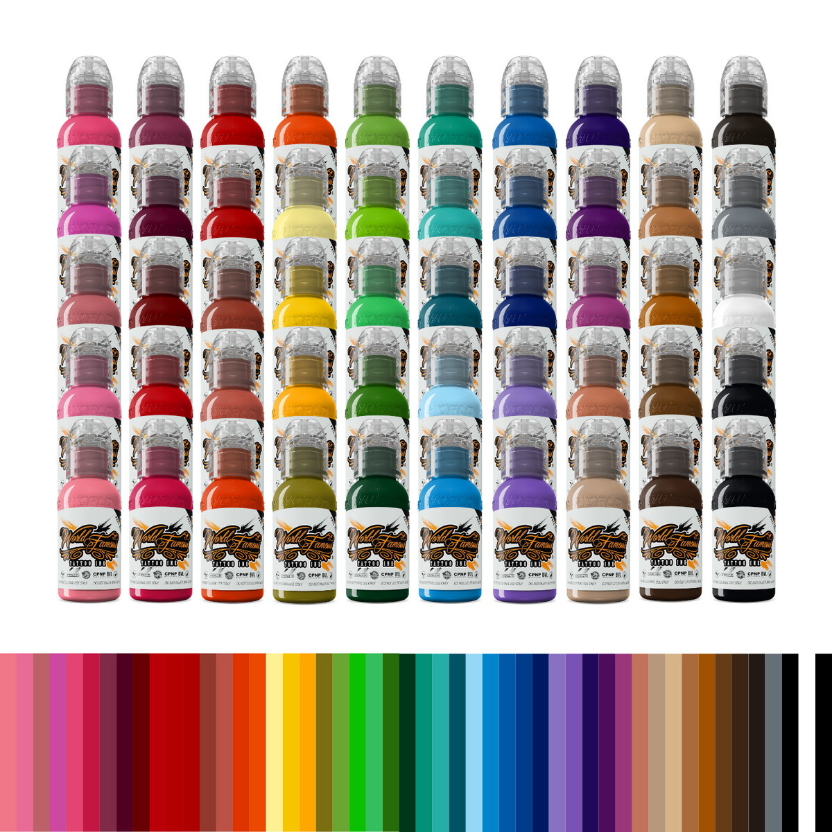 World Famous 50 Color 1oz Set | World Famous Tattoo Ink