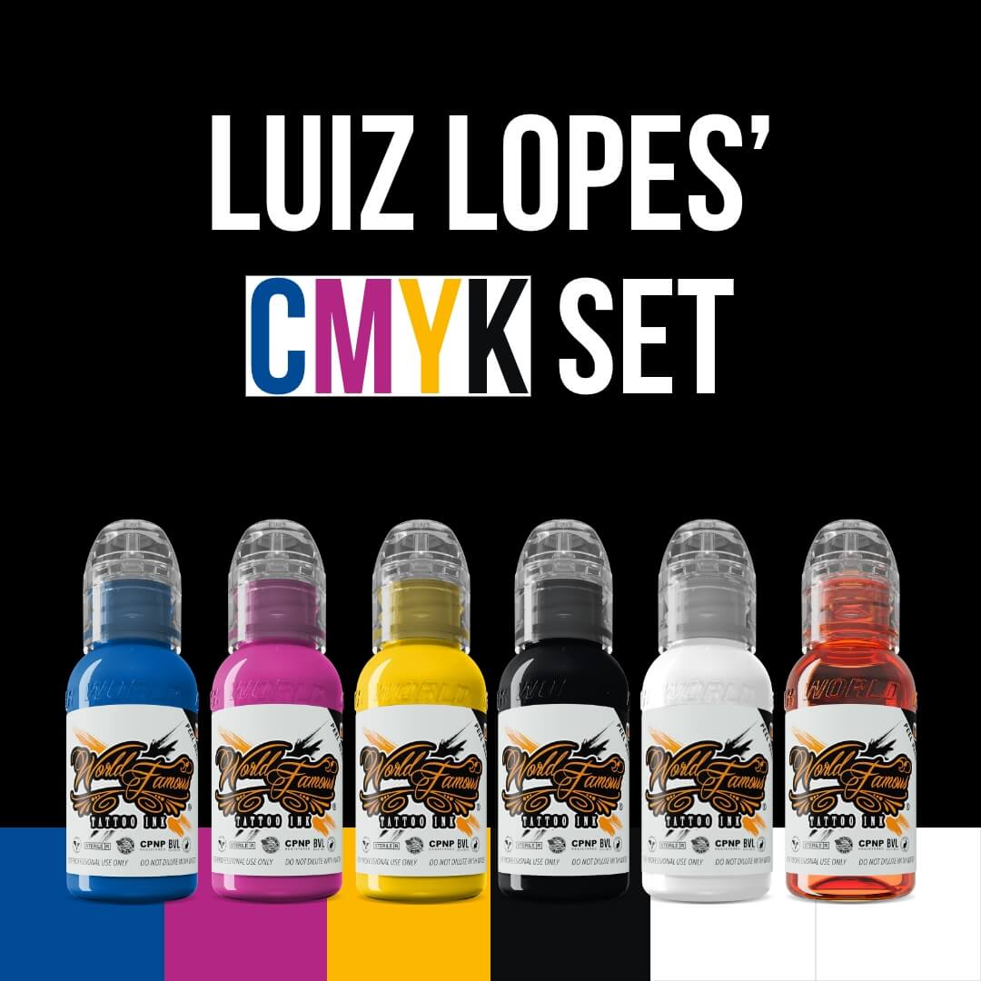 World Famous - Luiz Lopes CMYK Ink Set - Tattoo Ink
