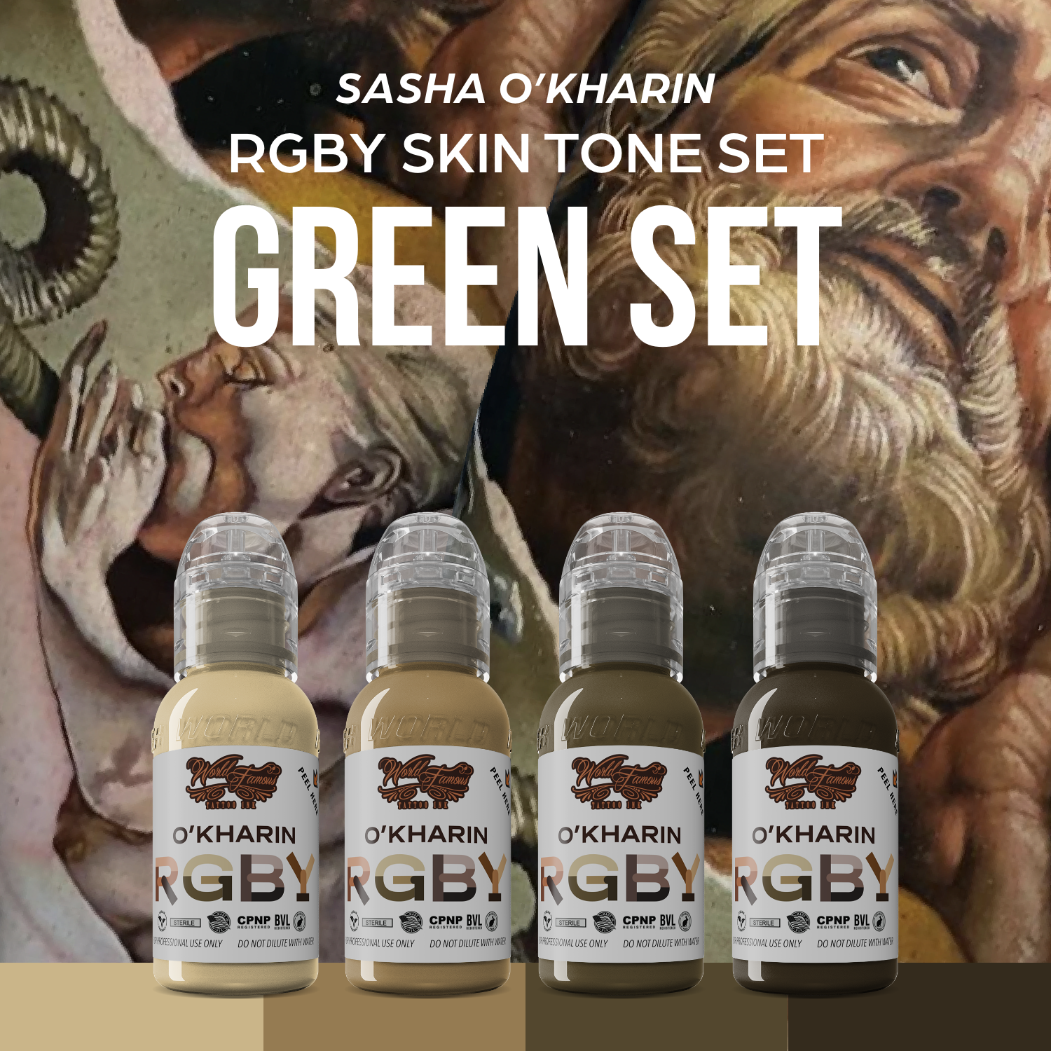 Sasha O'Kharin RGBY Green Set