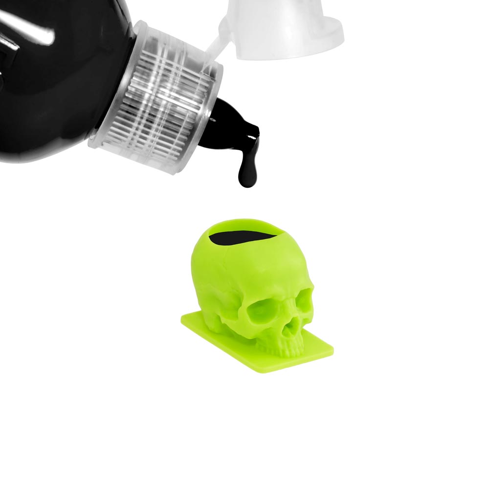 Saferly Skull Ink Caps — Size #16 (Large) — Bag of 200 - World Famous Tattoo Ink