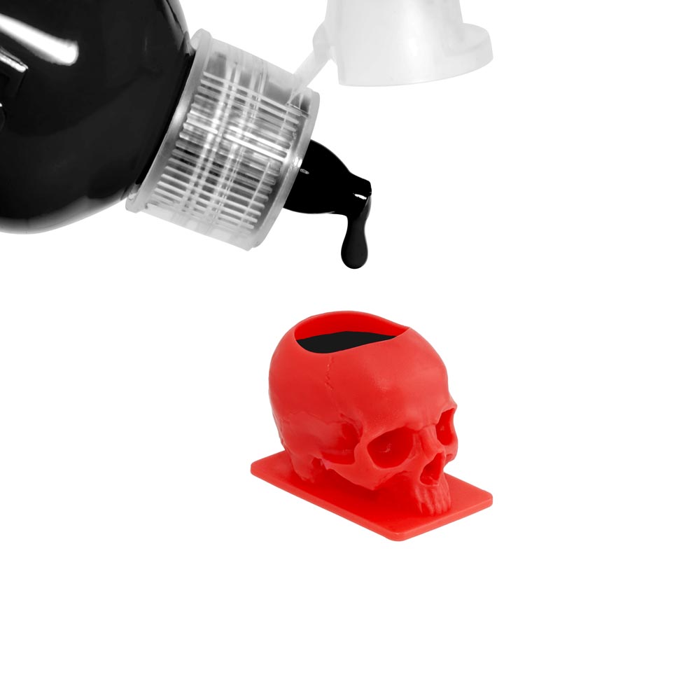 Saferly Skull Ink Caps — Size #16 (Large) — Bag of 200 - World Famous Tattoo Ink
