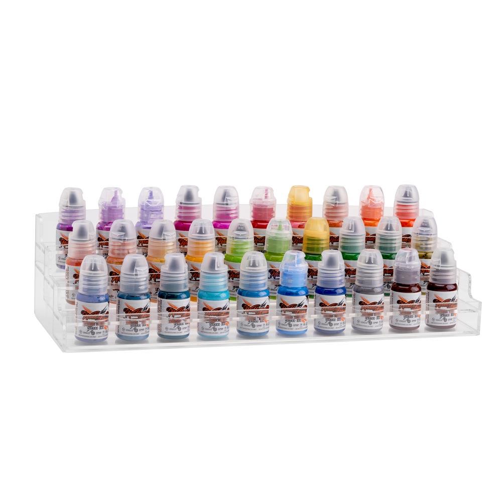 1/2oz Ink Bottle Holder - 30 Bottles Can be Displayed or Held - World Famous Tattoo Ink