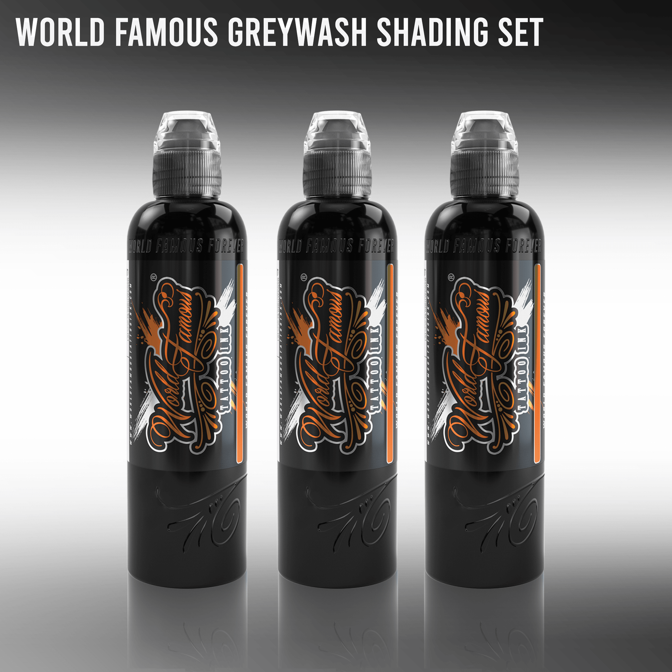 World Famous 3 Bottle Grey Wash Set