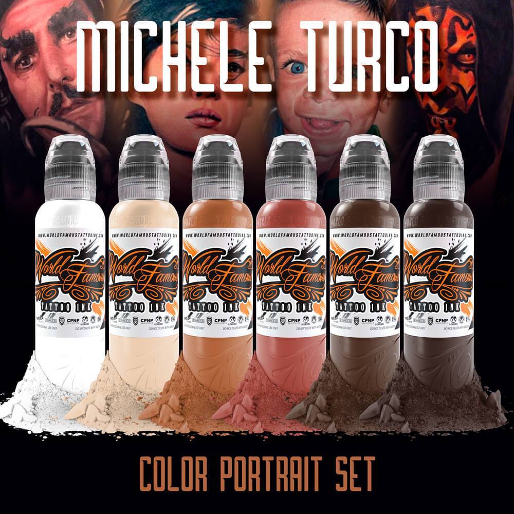 Michele Turco Color Portrait Set | World Famous Tattoo Ink