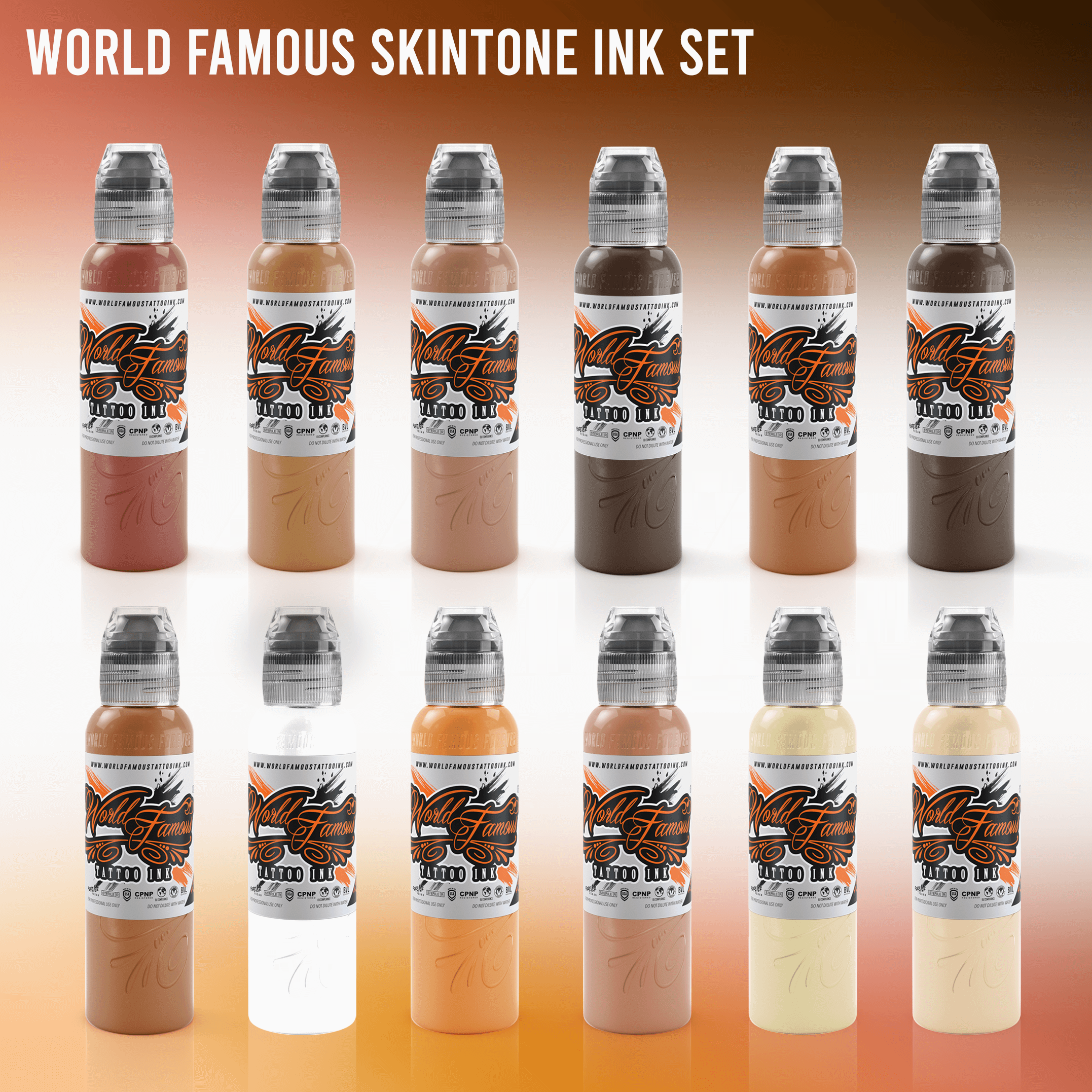 World Famous Skintone Ink Set