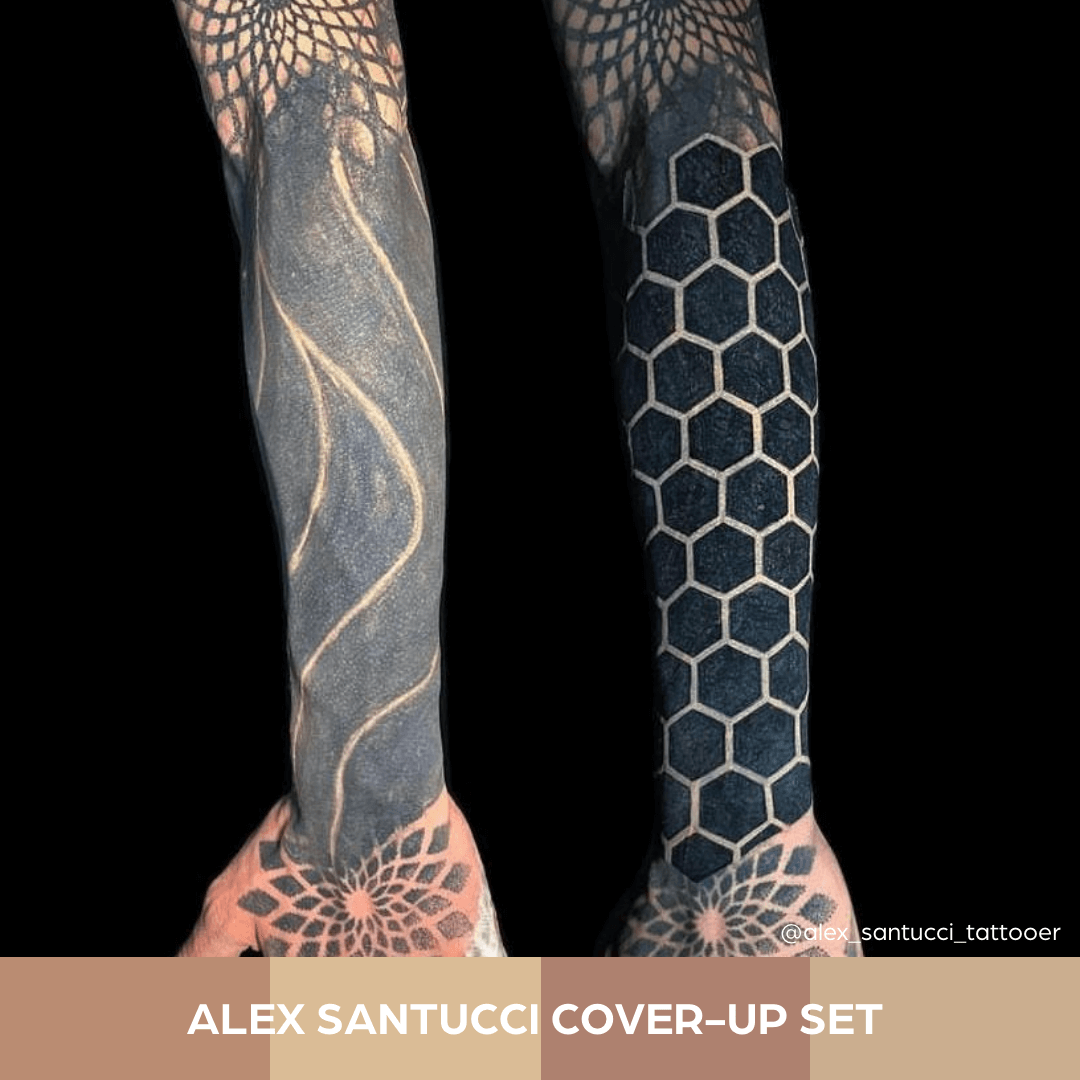 World Famous Tattoo Ink Alex Santucci Cover Up Set Skintone Arm
