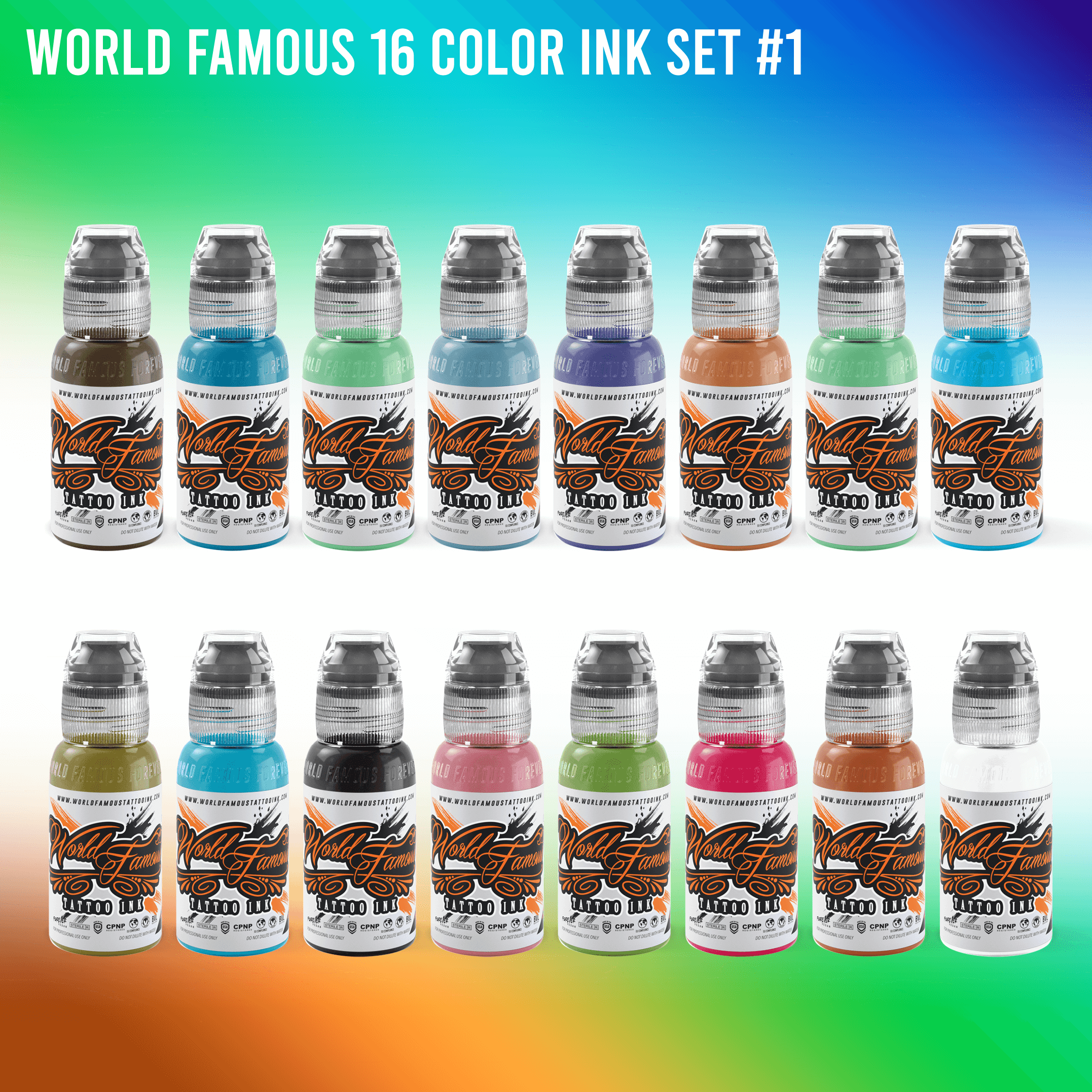 World Famous 104 bottle Color Set - 1oz